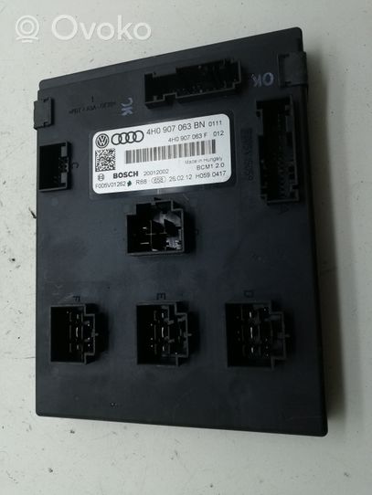 Audi A6 S6 C7 4G Module de contrôle carrosserie centrale 4H0907063BN