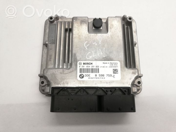 BMW X1 F48 F49 Calculateur moteur ECU 8598759