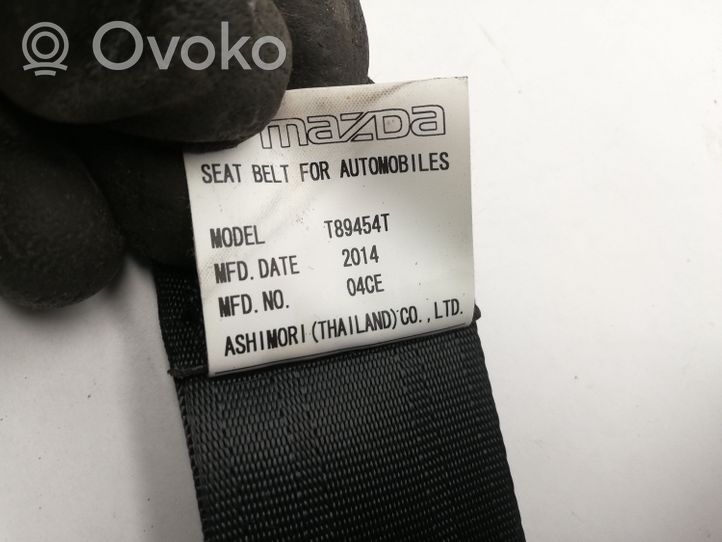 Mazda CX-5 Pas bezpieczeństwa fotela tylnego T89454T