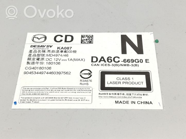 Mazda CX-3 Caricatore CD/DVD DA6C669G0