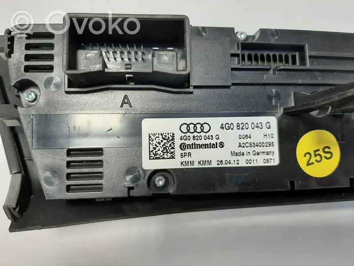 Audi A6 S6 C7 4G Interruttore ventola abitacolo 4G0820043G