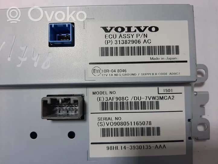 Volvo V40 Monitori/näyttö/pieni näyttö 31382906AC