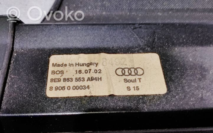 Audi A4 S4 B6 8E 8H Copertura ripiano portaoggetti 8E9863553