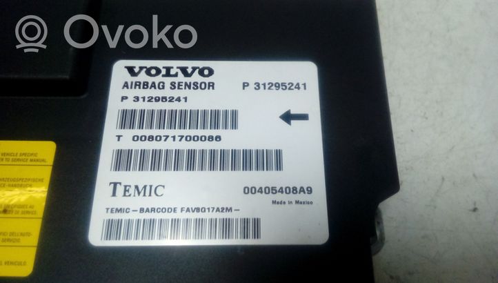 Volvo XC60 Turvatyynyn ohjainlaite/moduuli 31295241