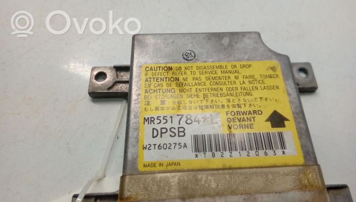 Mitsubishi Pajero Module de contrôle airbag MR551784L