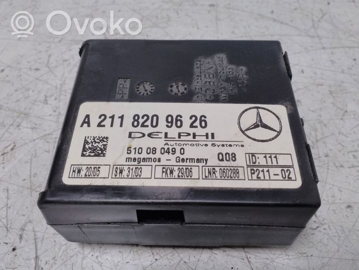 Mercedes-Benz CLS C219 Hälytyksen ohjainlaite/moduuli A2118209626