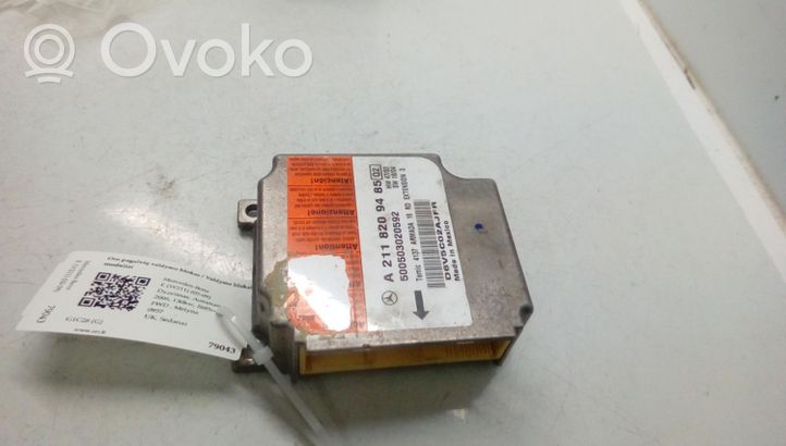 Mercedes-Benz E W211 Airbag control unit/module A2118209485