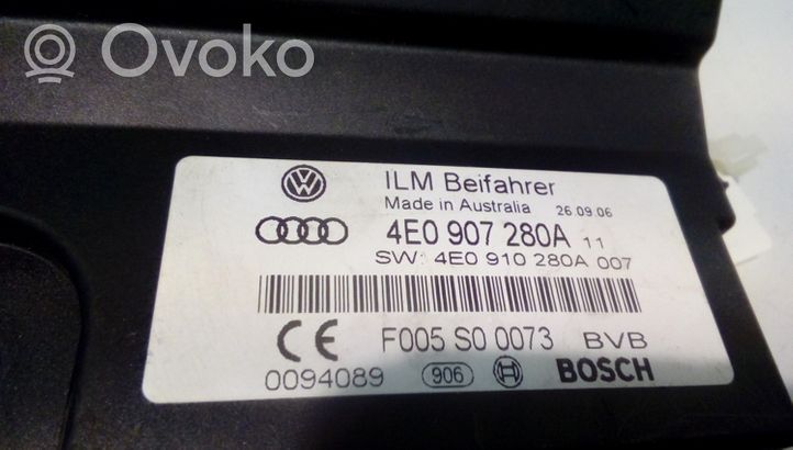 Audi A8 S8 D3 4E Moduł / Sterownik zarządzania energią MPM 4E0907280A