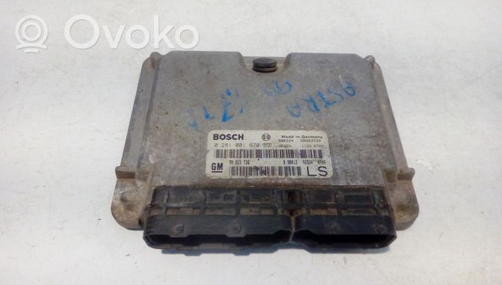 Opel Astra G Calculateur moteur ECU 0281001670