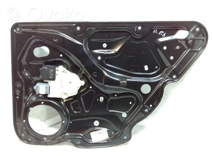 Volkswagen PASSAT B7 Rear door window regulator with motor 980878101