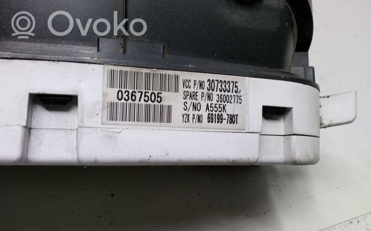 Volvo C30 Compteur de vitesse tableau de bord 30733375