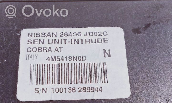 Nissan Qashqai+2 Alarm control unit/module 28436JD02C