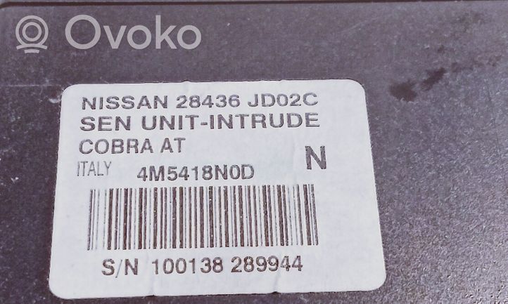 Nissan Qashqai+2 Sterownik / Moduł alarmu 28436JD02C