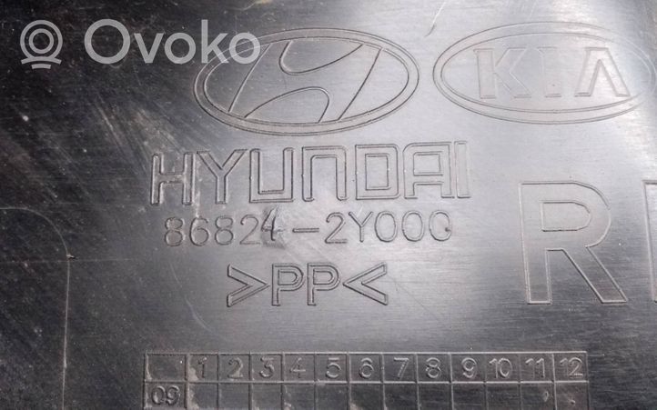 Hyundai ix35 Revestimientos de la aleta guardabarros antisalpicaduras trasera 868242Y000