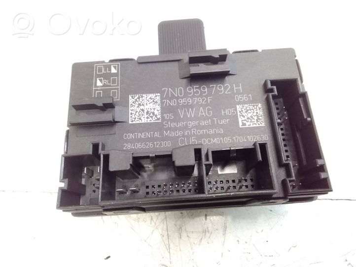 Volkswagen Sharan Oven ohjainlaite/moduuli 7N0959792H