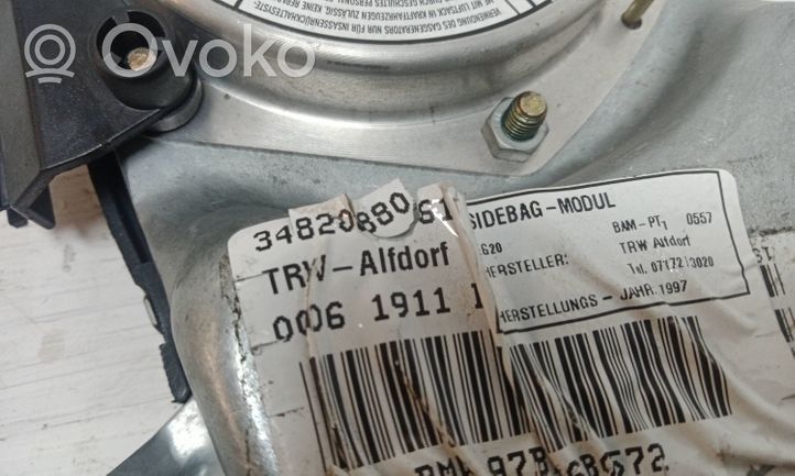 BMW 5 E39 Priekšējo durvju drošības spilvens 3482088061