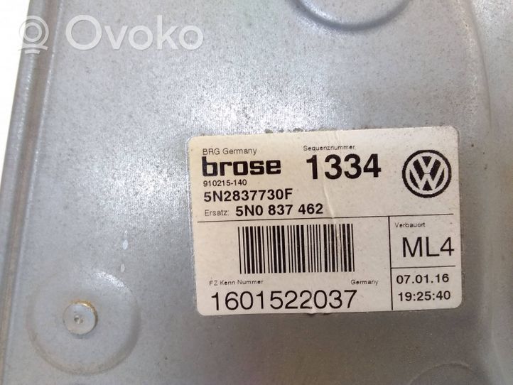 Volkswagen Tiguan Mécanisme de lève-vitre avec moteur 5N2837730F