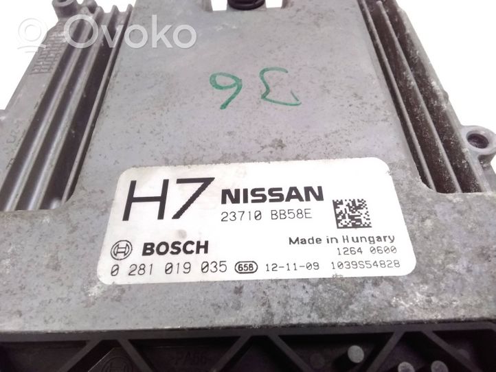 Nissan Qashqai Dzinēja vadības bloks 23710BB58E
