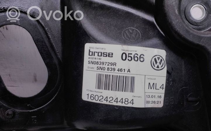 Volkswagen Tiguan Elektryczny podnośnik szyby drzwi tylnych 5N0839461A