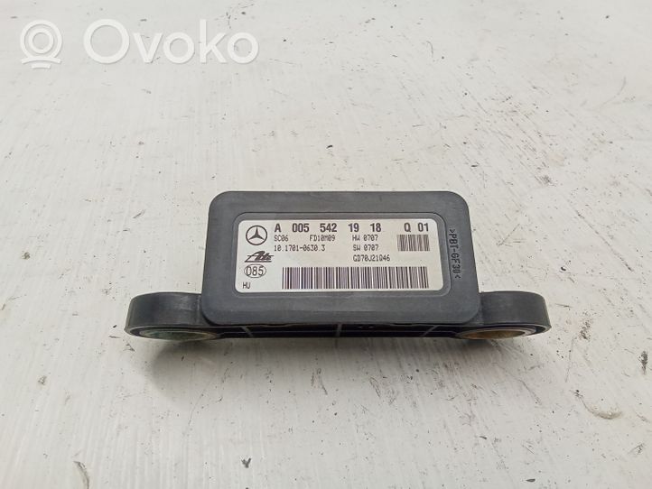 Mercedes-Benz C W204 Sensore di imbardata accelerazione ESP A0055421918