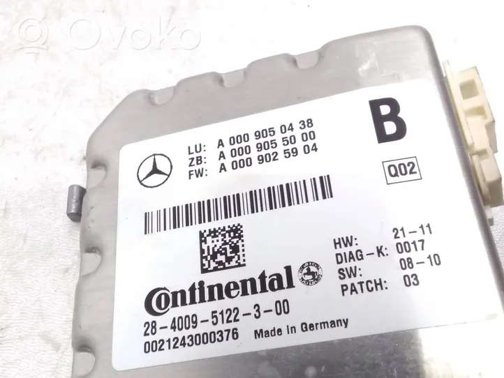 Mercedes-Benz B W246 W242 Priekinio stiklo kamera A0009050438