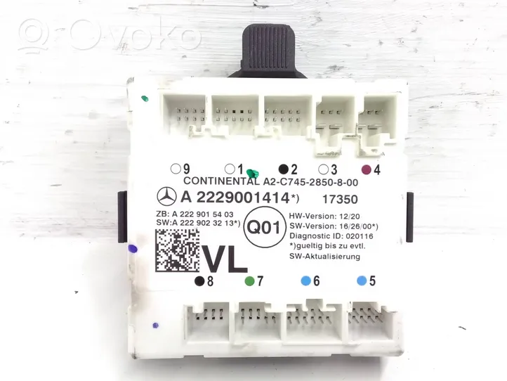 Mercedes-Benz GLC C253 Sterownik / Moduł drzwi A2229001414