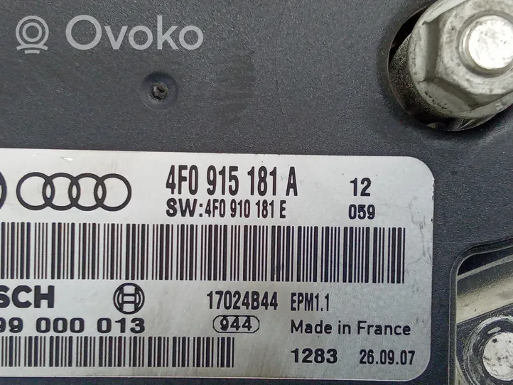 Audi A6 S6 C6 4F Tehonhallinnan ohjainlaite 4F0915181A