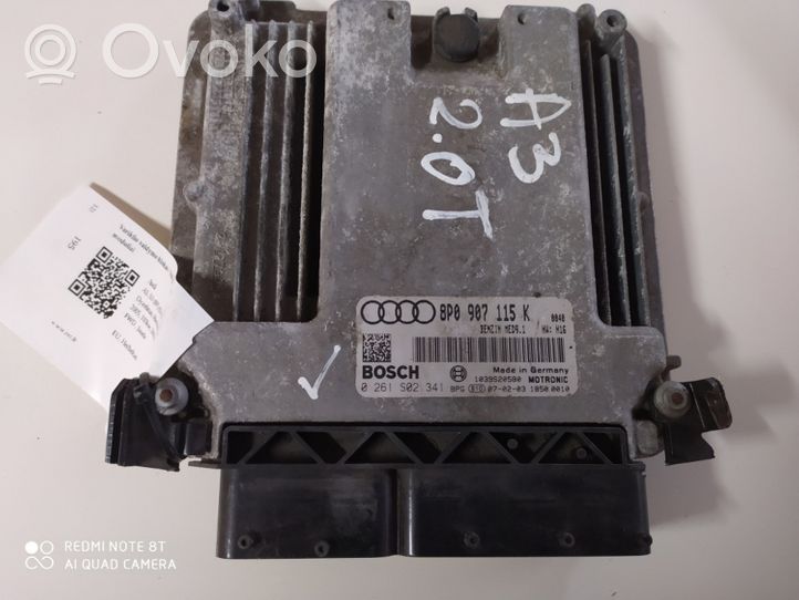 Audi A3 S3 8P Calculateur moteur ECU 8P0907115K