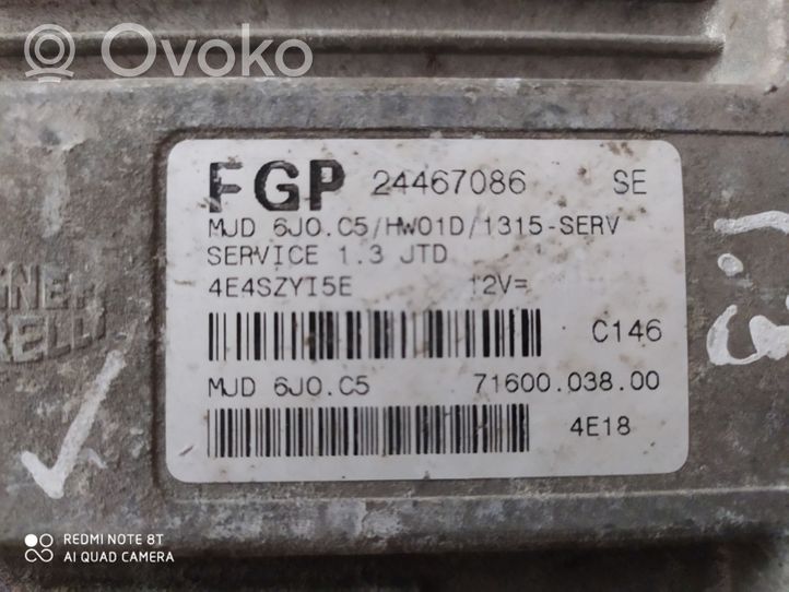 Opel Corsa C Calculateur moteur ECU FGP24467086SE