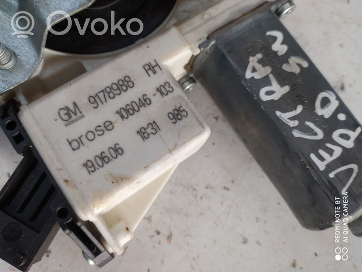 Opel Vectra C Elektryczny podnośnik szyby drzwi przednich 9178986