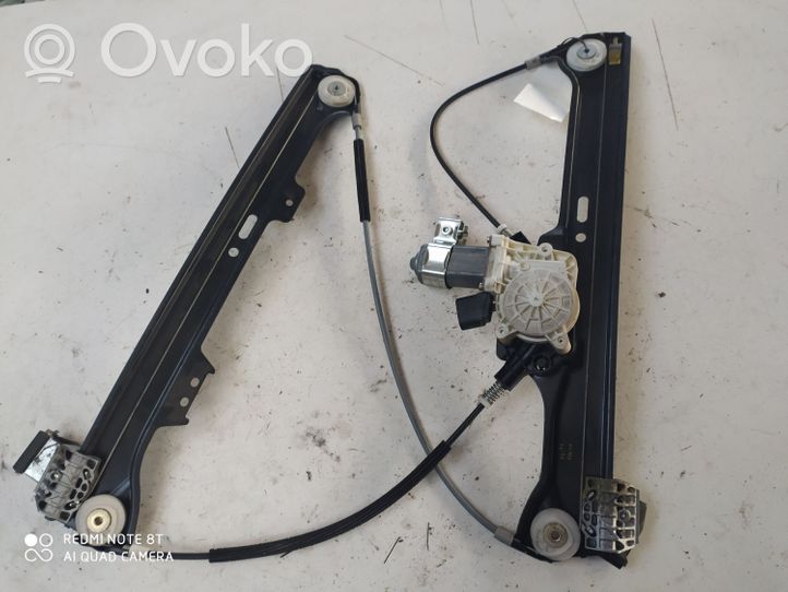 BMW 5 E60 E61 Front door window regulator with motor 6922267