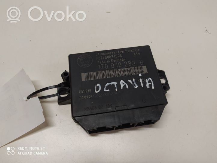Skoda Octavia Mk2 (1Z) Sterownik / Moduł parkowania PDC 1Z0919283B