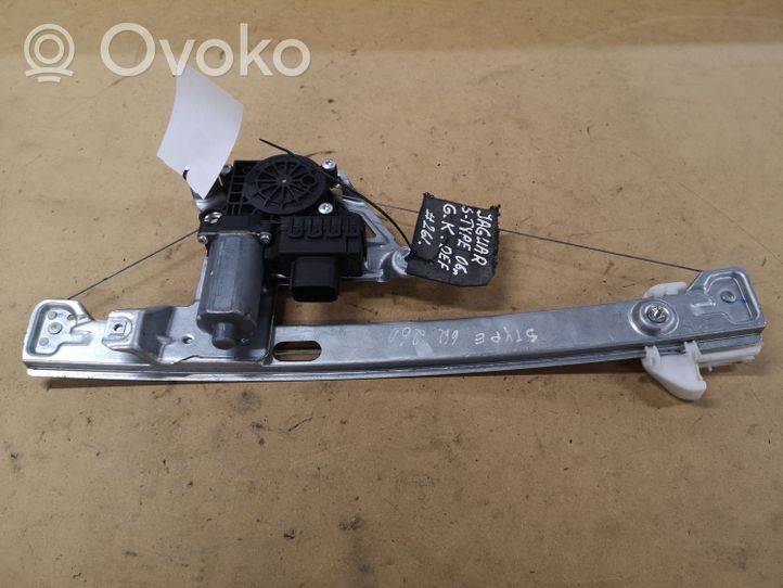 Jaguar S-Type Rear door window regulator with motor 2122012072