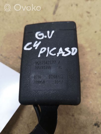 Citroen C4 Grand Picasso Boucle de ceinture de sécurité arrière centrale 9681543677A