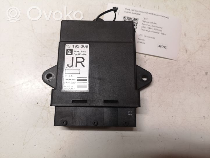 Opel Signum Unité de commande module de porte 13193369