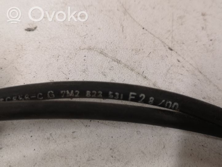 Volkswagen Sharan Engine bonnet/hood lock release cable 7M2823531