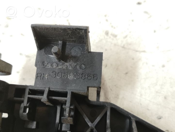 Volvo S40 Support extérieur, poignée de porte arrière 30663866