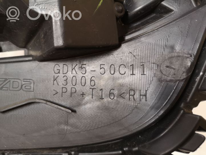 Mazda 6 Grille antibrouillard avant GDK550C11