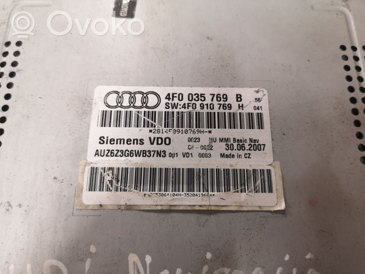 Audi A6 S6 C6 4F Navigacijos (GPS) CD/DVD skaitytuvas 4F0035769
