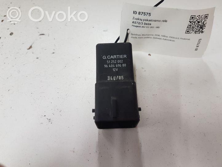 Peugeot 307 CC Glow plug pre-heat relay 51252002