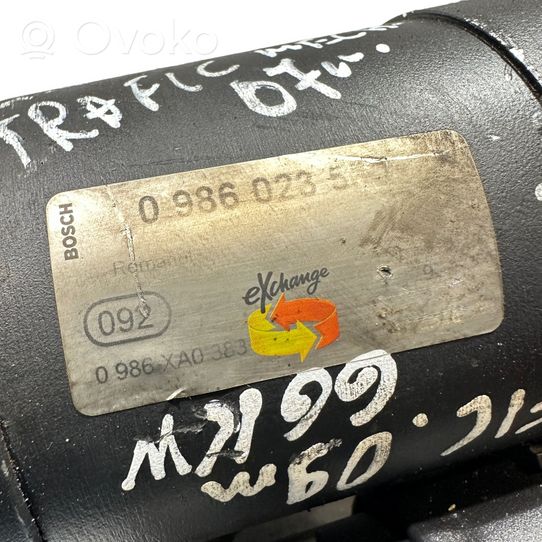 Renault Trafic II (X83) Starter motor 0986023511