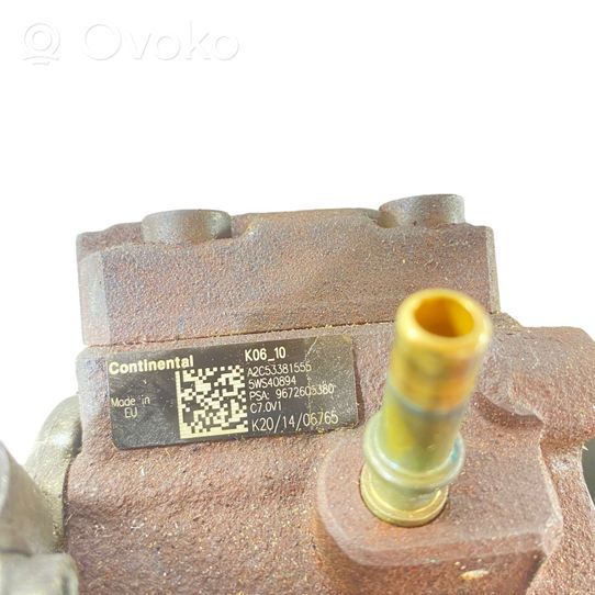 Citroen C5 Pompa wtryskowa wysokiego ciśnienia 9672605380