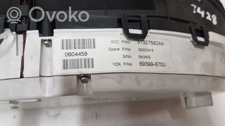 Volvo V60 Tachimetro (quadro strumenti) 0604459