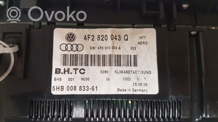 Audi A6 S6 C6 4F Ilmastoinnin ohjainlaite 4F2820043Q