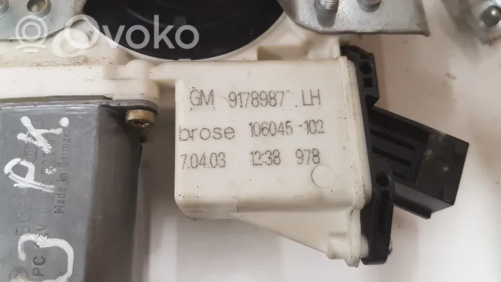 Opel Signum Mécanisme de lève-vitre avec moteur 9178987