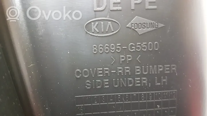 KIA Niro Rivestimento della parte inferiore del paraurti posteriore 86695G5500