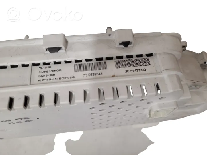 Volvo V40 Compteur de vitesse tableau de bord 31433330