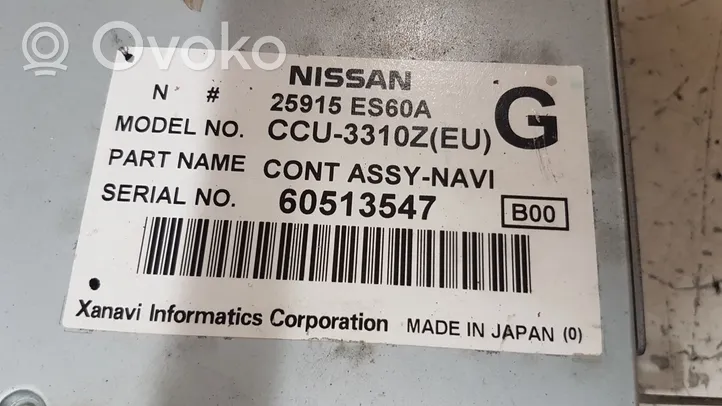 Nissan X-Trail T30 Unité de navigation Lecteur CD / DVD 25915ES60A