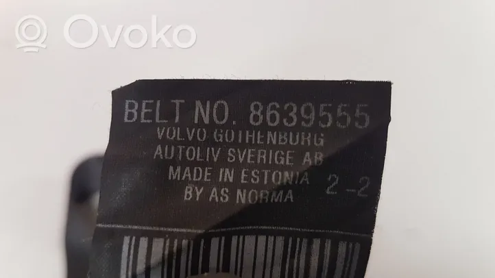 Volvo S40 Ceinture de sécurité arrière centrale (siège) 8639555