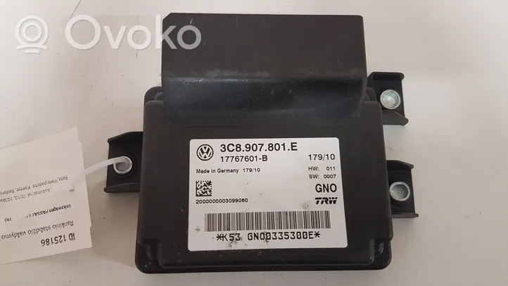 Volkswagen PASSAT CC Module de commande de frein à main 3C8907801E